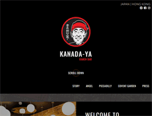 Tablet Screenshot of kanada-ya.com